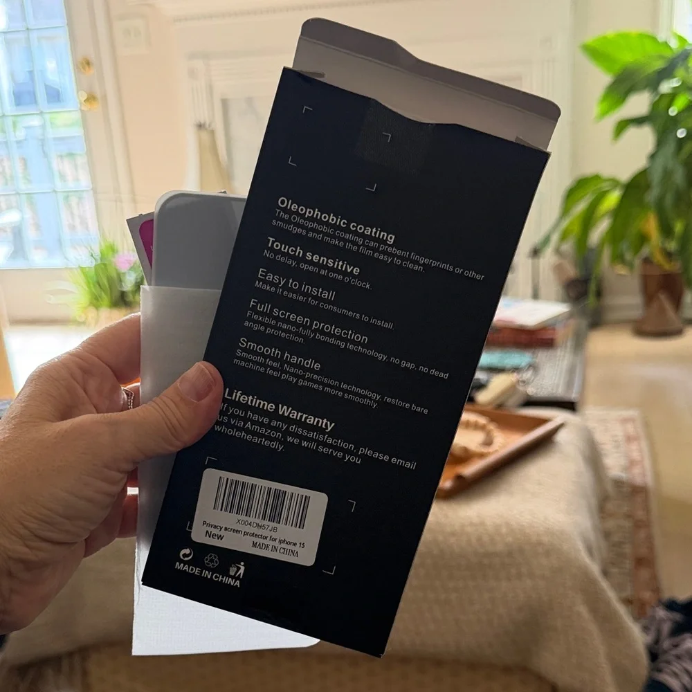 Privacy Screen Protector for IPhone 15